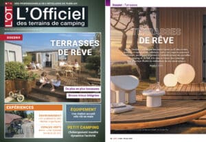 citation Ekolinea dans l'article de l'OT - l'Officiel des terrains de camping de février 2025